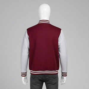 Customized Men's College Baseball Varsity Puffer <b>Jacket</b> Front Logo <b>Fleece</b> <b>Lined</b> Winter Wear - Product Image 3
