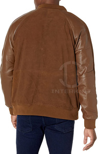 Custom Men's Varsity <b>Jacket</b> 400GSM Wool Body <b>Real</b> <b>Leather</b> Sleeves Chenille Embroidery Letterman <b>Jackets</b> - Product Image 2