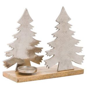 Modern Christmas <b>Stocking</b> <b>Holder</b> Set of 2 Metal Reindeer & Snowflake Elegant Fireplace Decor for Home - Product Image 5