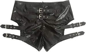 Fashion Disco Leather Shorts For Women Sexy Club Shorts For Women Night Out Customised New Design Cheap Price Affordable - Product Image 3