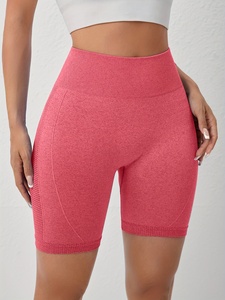 Women Seamless Yoga Shorts Moisture Wicking High Waist Workout Fitness <b>Running</b> Shorts - Product Image 1