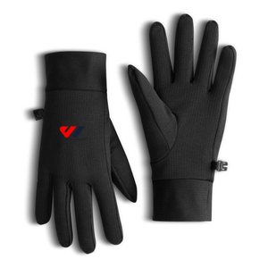 Black Ribbed Riding <b>Gloves</b> Lightweight Touchscreen Work <b>Gloves</b> Breathable Anti Slip <b>Knit</b> Cuff for Outdoor Use <b>Gloves</b> Custom Logo - Product Image 1
