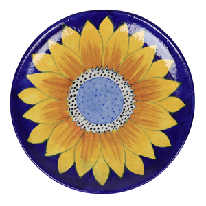 Assiettes murales décoratives imprimées de tournesol en céramique de haute qualité - Product Image 4