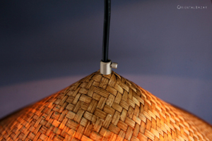 Handmade Bamboo Pendant Light Asian Woven Lampshade Boho Lighting Eco Friendly <b>Ceiling</b> Lamp OEM Supplier Vietnam - Product Image 4