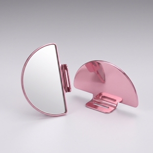 Large Half Moon Lash <b>Mirror</b> Stainless Steel <b>Crystal</b> Clear Glass Eyelash Checking <b>Mirror</b> Head Replacement Eyelash Beauty Tool - Product Image 1