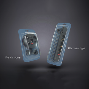 Tùy chỉnh EU mở rộng ổ cắm điện 15A 4 cửa hàng cắm điện có thể tháo rời bàn ổ cắm PC mở rộng ổ cắm 16A 2 cổng 1 cổng - Product Image 3