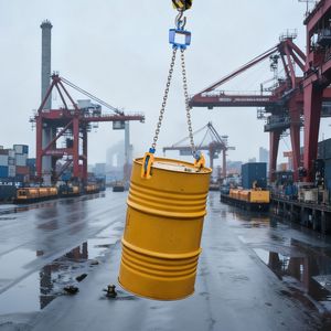 Sollevatore a Catena G80 per Fusti con Gancio di Sicurezza, Capacità 2200 LBS, Attrezzatura per la Movimentazione di Fusti, Compatibile con Gru F - Product Image 4