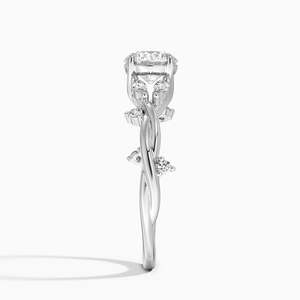 Anillo BOJ 021 con Corte Redondo, Plata 925, Diseño Azalea Twist, Diamante de 2ct, Color D, VVS1, Moissanita, Certificado GRA, Anillos en Oferta a Bajo Precio - Product Image 3