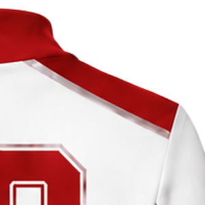 Red White Sublimated Cheer <b>Long</b> Sleeve Uniform Set <b>Pleated</b> <b>Skirt</b> Team Athletic Sportswear Training Practice Performance - Product Image 4