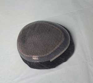 Peluca de Cabello Humano Australiano, Cabello Virgen Remy, Prótesis Capilar China, Toupee Taz Hair BD, Ondas Suaves, Ondas Profundas, Lace Front - Product Image 4