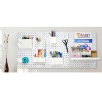 Meilleur ensemble de panneaux perforés MDF multifonctionnels auto-adhésifs à fixation murale, 12x16 pouces, 3 pièces, pour la maison, le bureau et le salon
