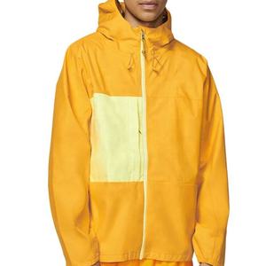 Veste coupe-vent légère et imperméable pour homme, avec capuche, style sportswear, couleur contrastante, fermeture éclair, décontractée, pour l'extérieur - Product Image 4