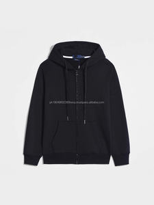 Custom Men's Zipper Hoodies Sweatshirt Breathable Moisture Wicking Pullover Embroidered ODM XL Winter Fleece <b>Enzyme</b> 100% Cotton - Product Image 2