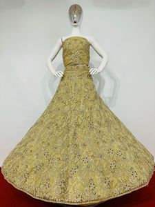 Nueva colección Arwah, estilo nupcial pesado, piedra Jarkan completa adornada, Dupattas largas, de 5 colores trajes de boda, Red de vestido hecha Salwar - Product Image 3