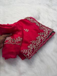 Sari Étnico Indio Hermoso y Elegante con Bordado para Fiestas y Bodas, Atuendo Moderno y Elegante para Mujer - Product Image 2