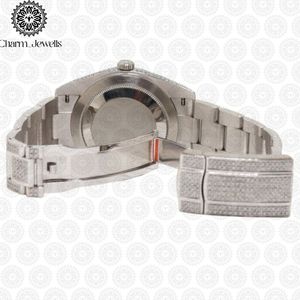 Charm_Jewells Women's Luxury Stainless Steel <b>Watch</b> 38mm Round Case Analog Quartz Sapphire Crystal Dial Folding Clasp - Product Image 3
