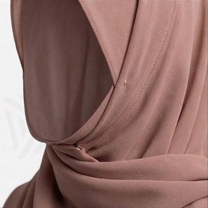 Hiyab de Chifón de Color Sólido para Mujer, Transpirable, para Uso Diario, Pañuelo Étnico de Oriente Medio - Product Image 4