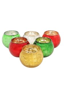 Mercury Glass Votive <b>Tealight</b> Candle <b>Holders</b> for Home Decor Dining Table Wedding Restaurant Decoration - Product Image 5
