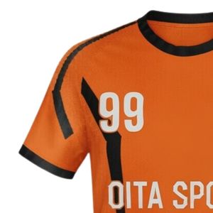 Maillot de handball sublimé orange et noir pour hommes, chemise de sport en polyester à manches courtes, vêtements d'équipe pour l'entraînement et les matchs - Product Image 5