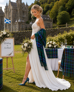 Escarpins écossais à motif tartan pour femme, style classique de luxe, talons aiguilles à carreaux pour mariage et soirée, vente directe usine - Product Image 5