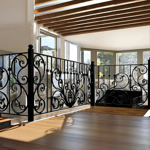 Rampe de balcon élégante en acier inoxydable et fer forgé, rampe métallique sur mesure pour balcon, durable, résistante à la rouille, moderne et décorative - Product Image 6