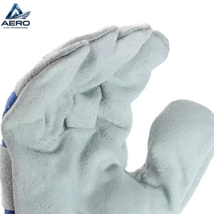 Guantes de trabajo de cuero puro para hombre, precio de fábrica, guantes de seguridad industriales para construcción, ligeros, recién llegados. - Product Image 4