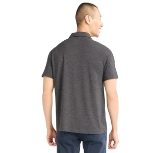 Wholesale High Quality Men's Knitted Short Sleeve Shirts 100% Cotton Eco-Friendly Quick Dry Breathable Plus Size Casual Striped - Product Image 3