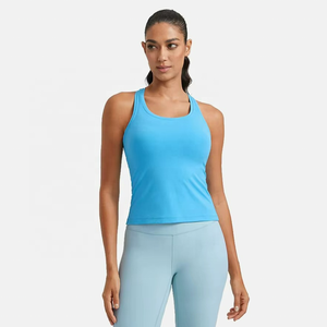 New Arrivals Custom Workout Tank <b>Top</b> <b>80</b>% Nylon 20% Spandex Quick Dry Breathable Sports Tank <b>Top</b> for Women - Product Image 3