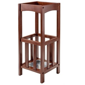 Porte-parapluie luxueux en bois de noyer artisanal - Prix de gros - Product Image 2