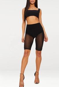 Mesh Style <b>Women</b> Sexy <b>Shorts</b> Summer Wear Casual Outdoor Stylish <b>Swim</b> Wear Knee Length <b>Shorts</b> - Product Image 2