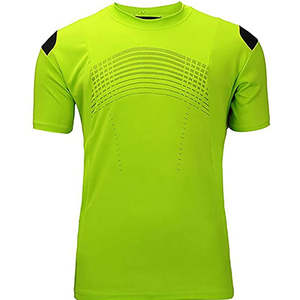 Camiseta Deportiva Verde Lima para Hombre, Transpirable, para Entrenamiento Atlético, Gimnasio, Running, Manga Corta, de Alto Rendimiento - Product Image 1