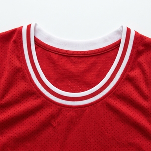Ensemble de maillots de basket-ball rouges personnalisés de qualité supérieure, sans manches, uniforme d'équipe pour hommes, respirant, en polyester, imprimé à l'écran, kit sportif - Product Image 5