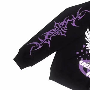 Sweat-shirts à capuche zippés Y2K originaux OEM, avec impression graphique personnalisée et broderie, unisexe, tenue décontractée, coton doux - Product Image 5