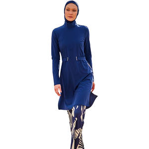 Conjunto Deportivo Islámico Modesto para Mujer, Sudadera Larga con Capucha, Ropa Deportiva Tejida, para Correr, Entrenamiento, Invierno, Transpirable y Ligera - Product Image 1