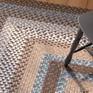 Alfombra Rectangular de Yute Geométrica Trenzada, Estilo Oriental, Reversible, Antideslizante, para Mascotas, para Picnic, Sala de Estar, de Pelo Corto y Delgada - Product Image 5