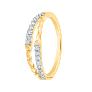 Anillo de compromiso clásico de oro amarillo con diamante cultivado en laboratorio, corte brillante redondo, para mujer, en oro macizo de 10K, 14K, 18K, plata 925, 935 - Product Image 3