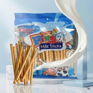 Premium Sweet Milk Stick <b>Biscuits</b> 186g Butter Sweet Snack ODM Bulk Supplier - Product Image 1