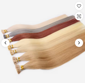 Extensions de cheveux humains longs et raides, noir naturel, Remy vierge, trame double, densité 100%, cheveux Remy en vrac - Product Image 6