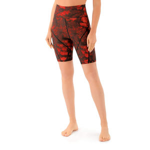 Pantalones Cortos de Ciclismo para Mujer, Diseño Novedoso, de Nylon, Cintura Media, Ajuste Cómodo, Transpirables, con Patrón, Estilo Urbano, Costuras Tatami, Venta al por Mayor - Product Image 3