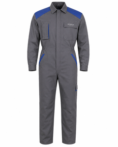 Spandex Hi Visibility Industrial <b>Work</b> Coverall Heavy Duty Mechanic Utility Pockets Concealed Front Zip <b>Waterproof</b> Anti-Bacterial - Product Image 1