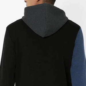 Sweat à capuche basique en coton mélangé avec logo personnalisé pour homme, streetwear de haute qualité, imprimé sérigraphié, en maille polyester-coton pour le printemps - Product Image 6