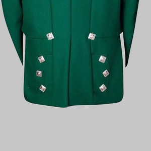 Chaqueta Prince Charlie Escocesa Negra de Lana de Lujo para Hombre, Chaqueta con 3 Botones, Venta al Por Mayor Personalizada 2026 - Product Image 3