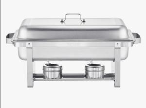 Juego de 2 Recipientes Rectangulares de Acero Inoxidable de 8 Cuartos de Galón para Buffet y Catering, al Mejor Precio - Product Image 5