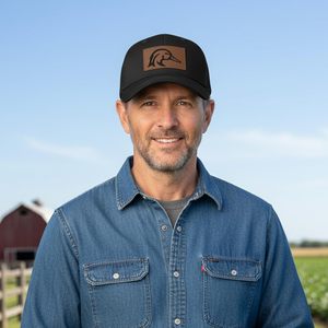 Casquette Trucker Unisexe à Fermeture Snapback avec Patch en Cuir, Chapeau Décontracté d'Extérieur, Personnalisation OEM en Gros - Product Image 5