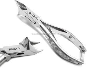 Stainless Steel Professional Ingrown Toe Nail Moon Shape Cutter <b>Clippers</b> Pliers with Leaf Spring Beauty Instruments by Shu & Co - Product Image 1