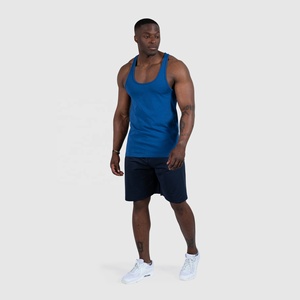 2026 Custom Logo Men's Fitness <b>Tank</b> <b>Top</b> Eco-Friendly Enzyme Wash Cotton <b>Sports</b> Muscle Bodybuilding Gym Running Singlet Printed - Product Image 6