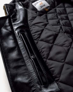 Premium Men's Black Genuine Leather Winter Moto Jacket <b>Turn</b>-down Collar Zipper Closure Regular Fit Front OEM Service Trend Style - Product Image 5