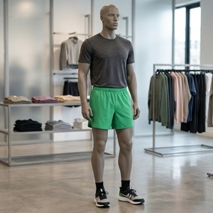 Shorts Deportivos Casuales para Hombre, Talla XS, para Gimnasio y Yoga, Transpirables, con Cintura Elástica de Malla, Logotipo Personalizado, Comodidad en Movimiento, 100% Poliéster - Product Image 4