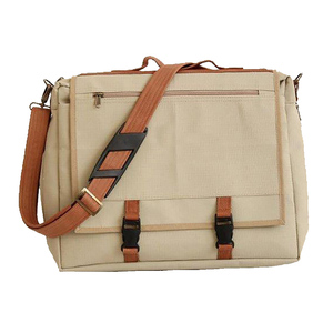 Maletín de Lona Resistente, Bolsa de Mensajero para Portátil Encerada, Bolsa de Transporte de Gran Capacidad para Oficina y Viajes, para Compradores B2B - Product Image 4