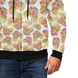 เสื้อฮู้ดใส่ได้ทั้งชายและหญิงมีซิปซับลิเมชันงานปักลาย3D ล่าสุด2024 - Product Image 4